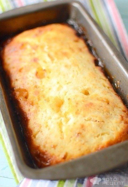 Нежный пирог с ананасами фото