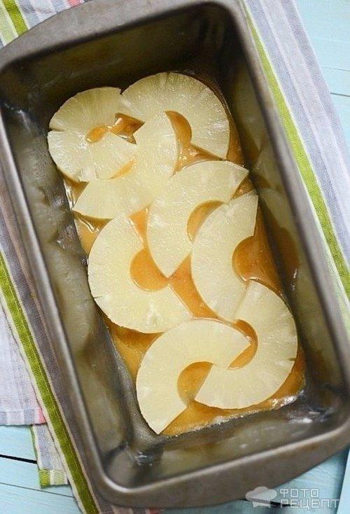 Нежный пирог с ананасами фото