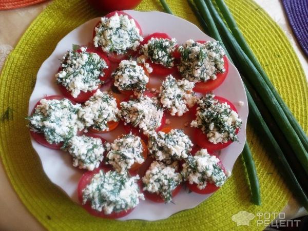 Закуска помидоры с сыром