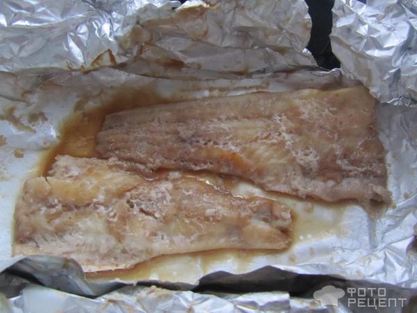 Креветочная рыба запеченная в фольге фото