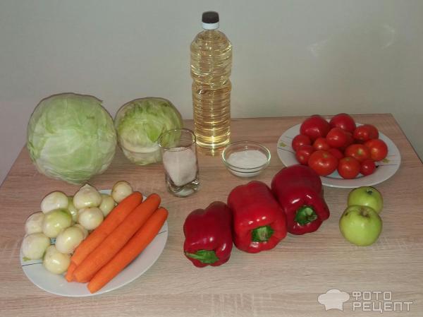 Кисло-сладкий овощной салат фото