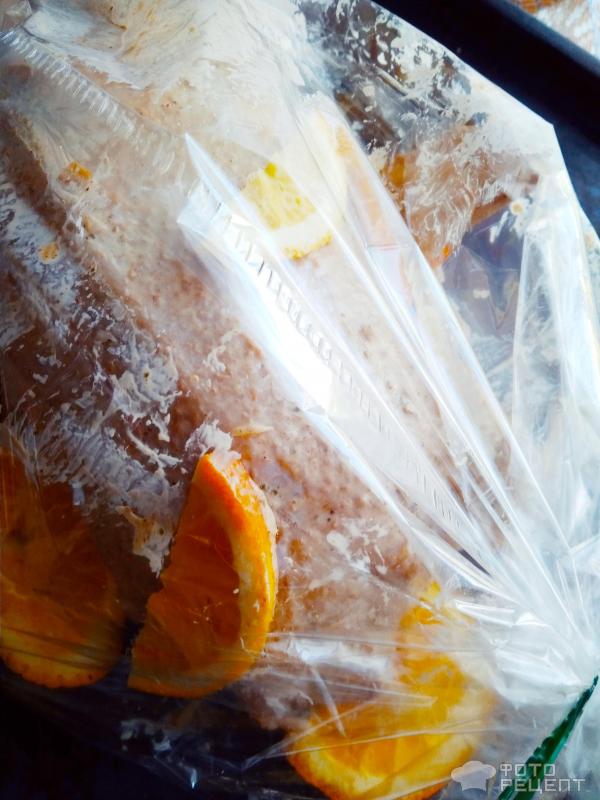 Утка запеченная с апельсинами фото