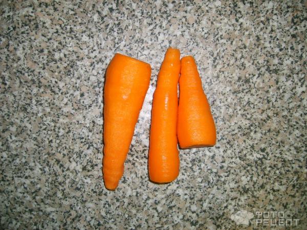 Корейская морковь с креветками фото