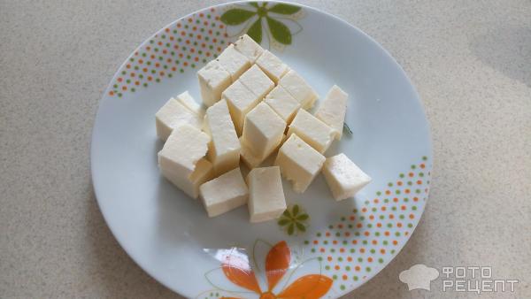 Рецепт Салат из арбуза и сыра фото