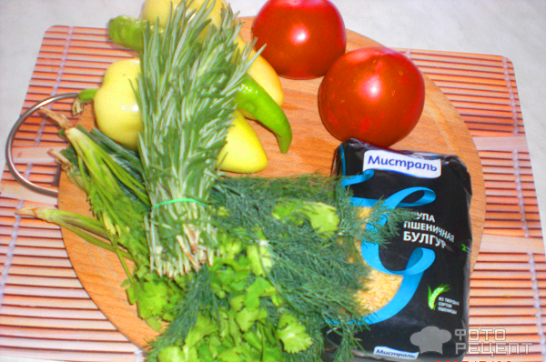 Турецкий плов (булгур с овощами.) фото