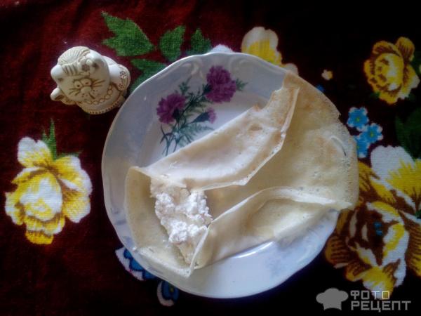 начинку выкладываем на блинчки