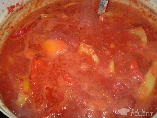 Венгерский рататуй с томатами и сладкими перцами, на зиму