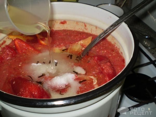 Венгерский рататуй с томатами и сладкими перцами, на зиму