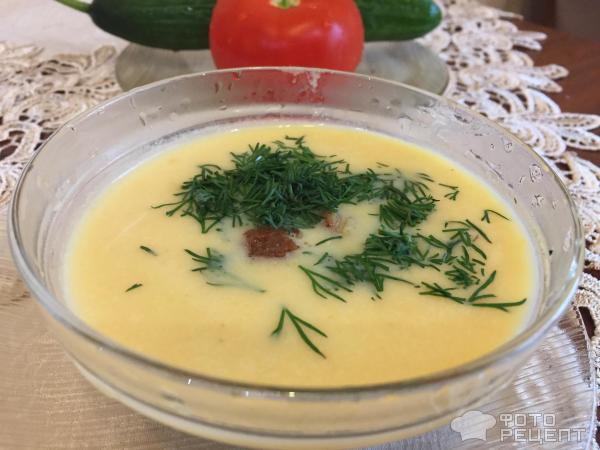 Сырный суп с фаршем и овощами фото