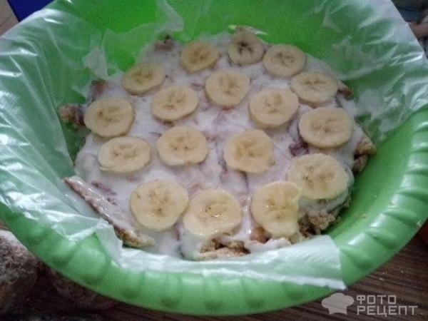 Вкуснейшие пряниковый торт с бананами фото
