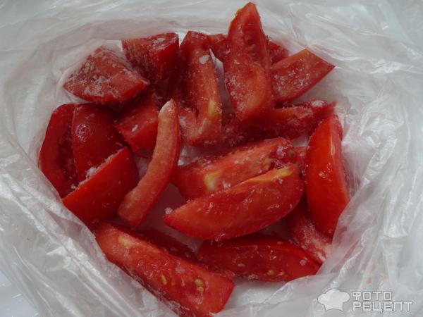 Заготовка помидор на зиму, заморозка порционная фото