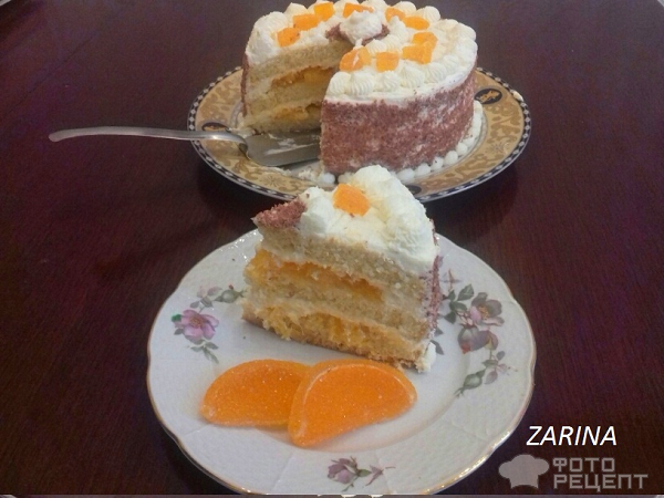 Апельсиновый торт фото