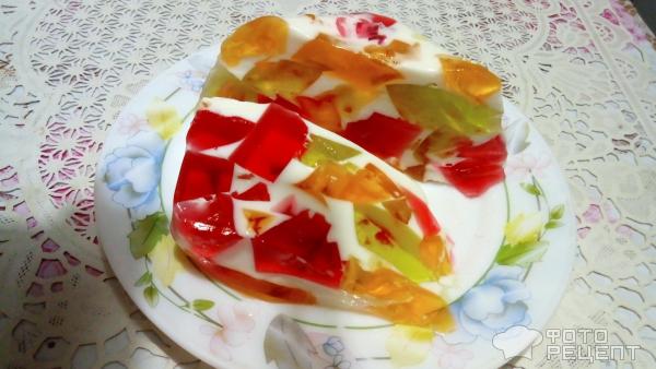 Разноцветный десерт Витражи