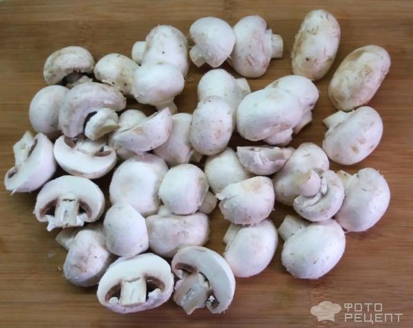 Запеченные на гриле овощи с грибами фото