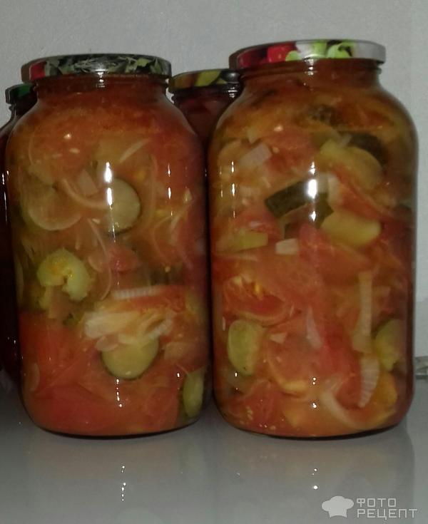 Рецепт салата из огурцов и помидоров на зиму без стерилизации