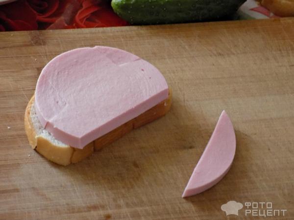 Бутерброды с колбасой фото