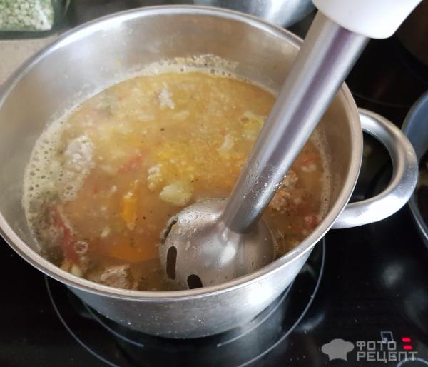 Легкий овощной суп Разгрузочный день фото