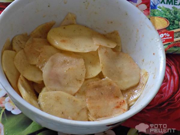 Картофельные чипсы в духовке фото