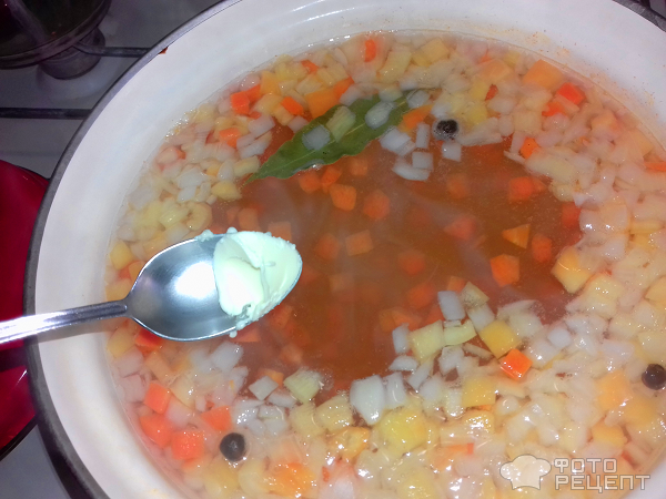 Вкусный рыбный суп из консервы скумбрия фото