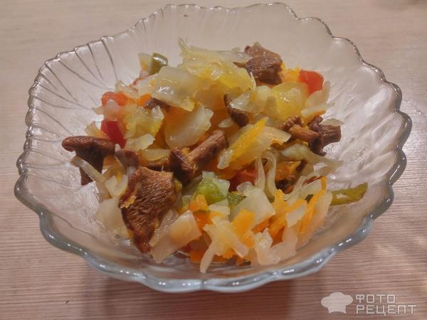 Капуста тушеная с овощами фото