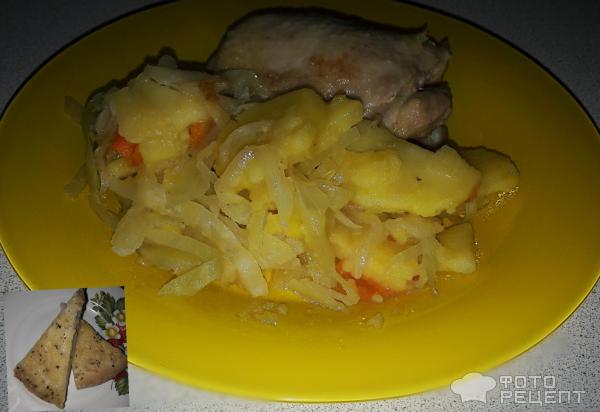 Капуста тушеная с овощами фото