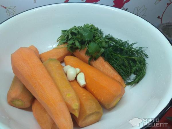 Салат Морковный с каймаком фото