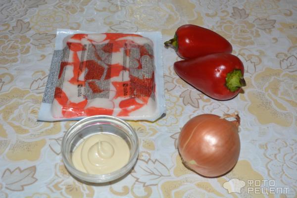 Крабовый салат с болгарским перцем