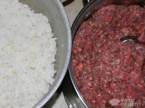 Перец фаршированный мясом и рисом фото