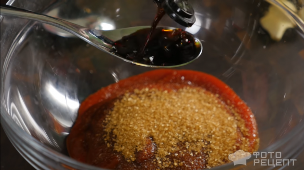 Курочка в духовке под кисло-сладким соусом фото
