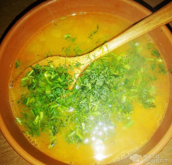 Гороховый суп на кокосовом масле с булгуром и имбирем фото