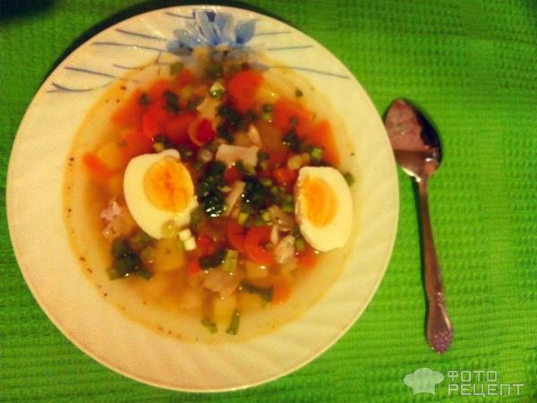 Рыбный суп из трески с форелью фото