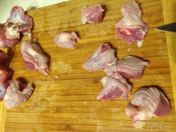 Куриные желудочки с тушеной капустой - пошаговый рецепт с фото