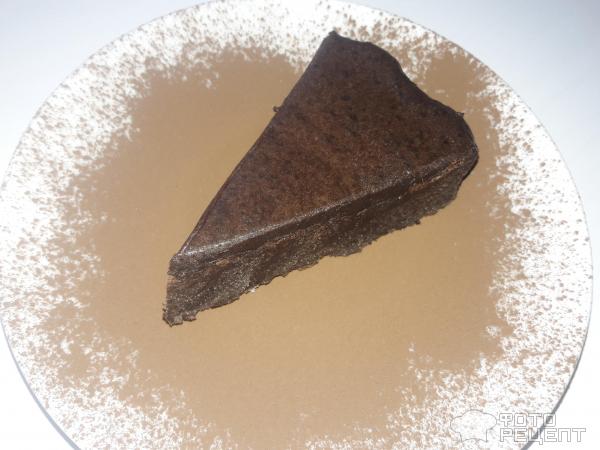 Шоколадный десерт с шоколадным мусом фото
