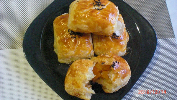 Вкусная узбекская слоеная самса с тыквой фото