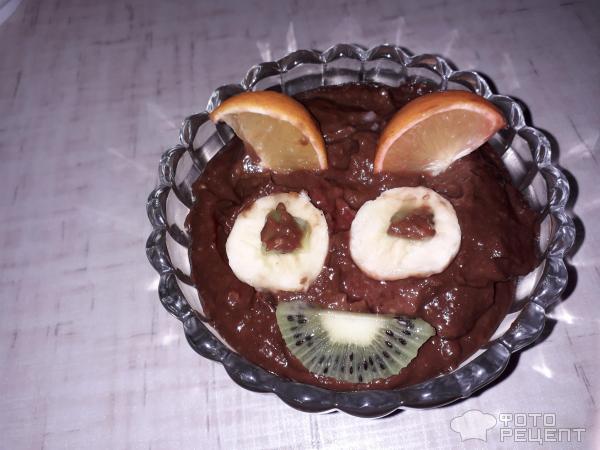 Шоколадно - банановый мусс с авокадо фото