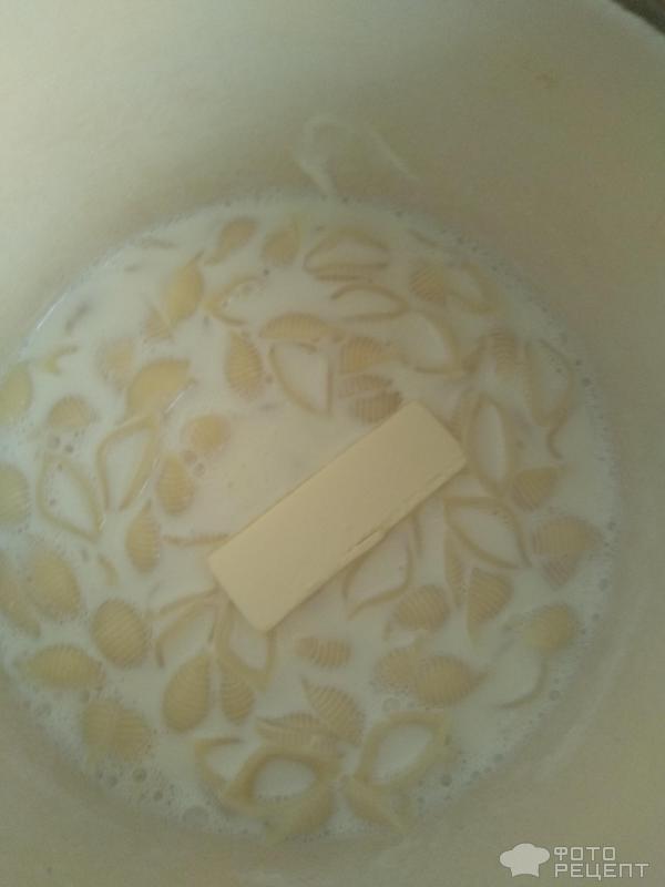 Молочная каша из макарон фото