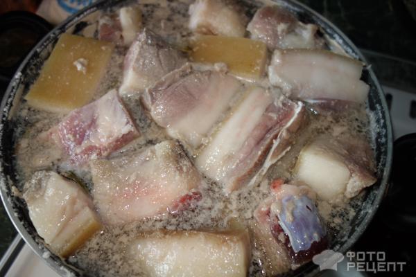 Вареное сало – пошаговый рецепт приготовления с фото