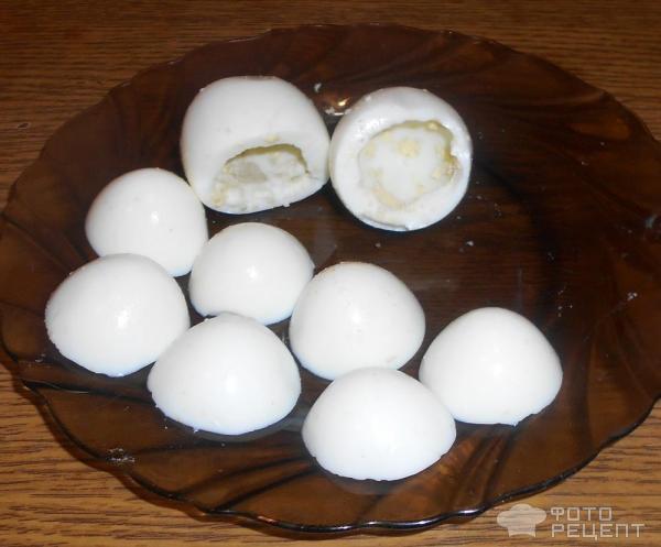 Яйца фаршированные грибами фото