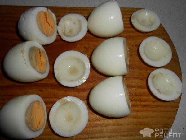 Рецепт фаршированных яиц печенью трески
