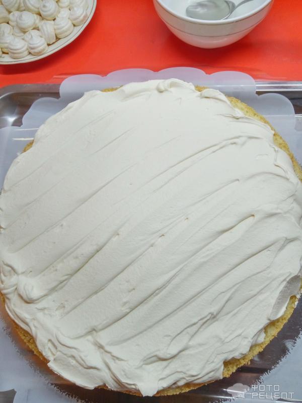 Торт бисквитный Белое и черное фото