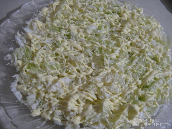 Рецепт Салат из пекинской капусты и сухариков фото