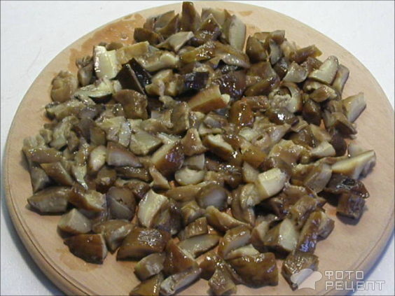 Гречневые блины с начинкой из лесных грибов фото