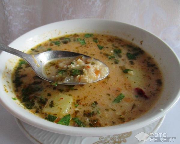 суп с пшеном