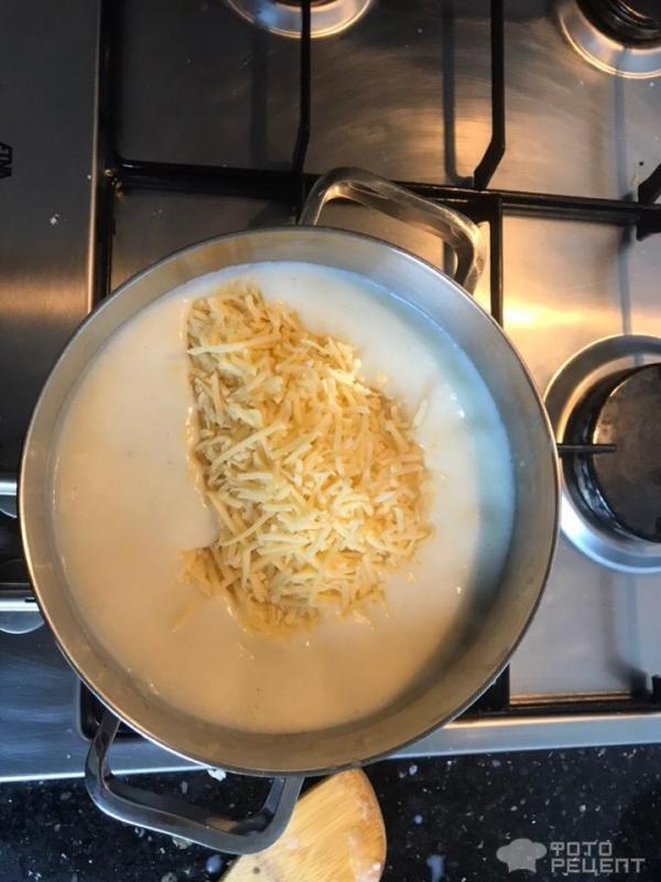 Макароны в сырном соусе фото