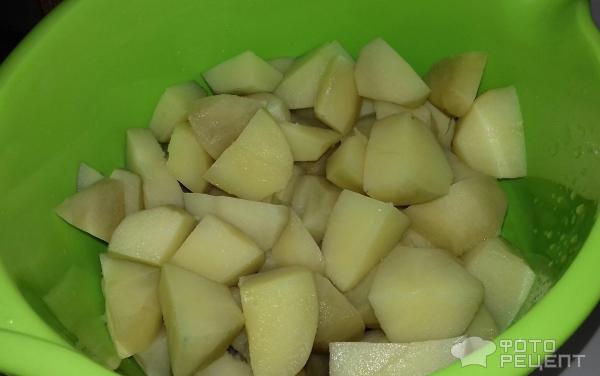 Картофельный салат с шампиньонами фото