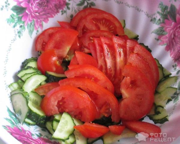 салат с помидорами