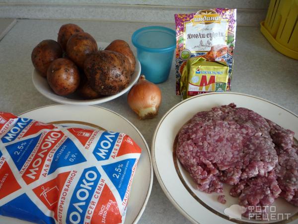 Картофельная запеканка с мясом как в детском саду - рецепт с пошаговыми фото | Меню недели