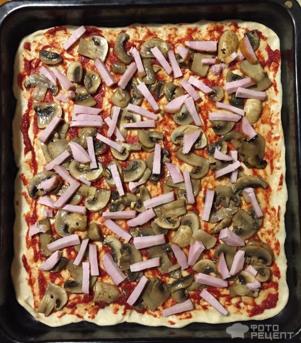 пицца с шампиньонами