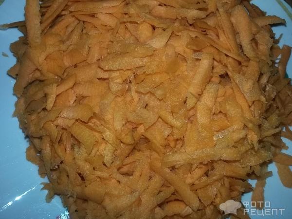 натёрли на крупной тёрке морковь