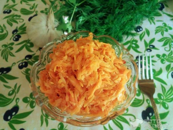 Пряный салат из моркови фото
